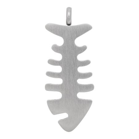 iXXXi Anhänger FISHBONE silber matt