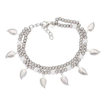 iXXXi Fußkette DAZZLING LEAVES silber