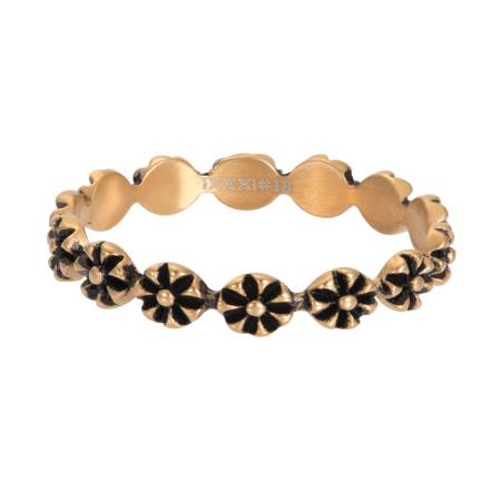 iXXXi Füllring FLOWERS gold - 4 mm
