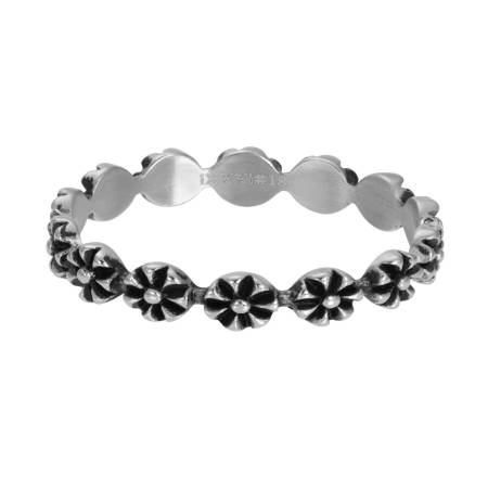 iXXXi Füllring FLOWERS silber - 4 mm
