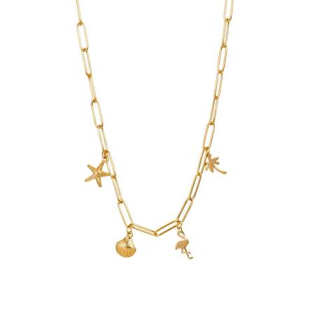 iXXXi Halskette PARADISE WITH CHARMS gold