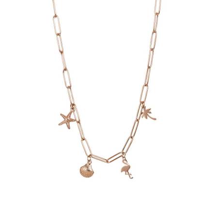 iXXXi Halskette PARADISE WITH CHARMS rosé
