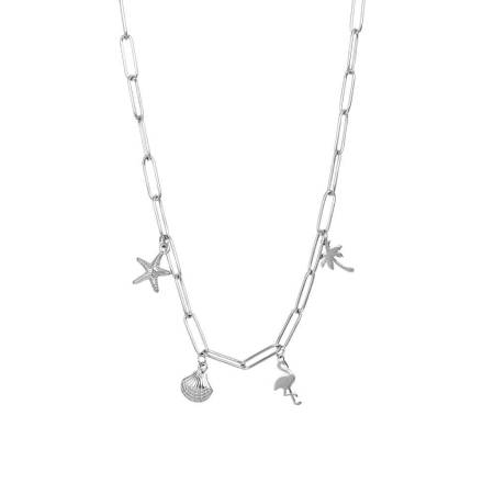 iXXXi Halskette PARADISE WITH CHARMS silber