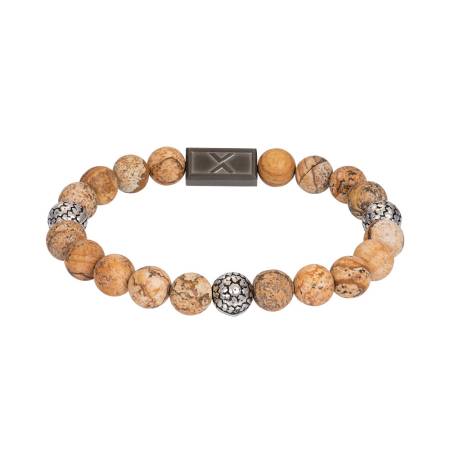 iXXXi-MEN Armband MAX beige meliert grau