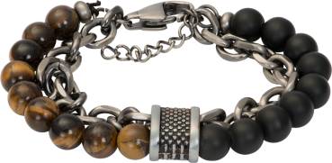iXXXi-MEN Armband VINCE schwarz braun antiksilber