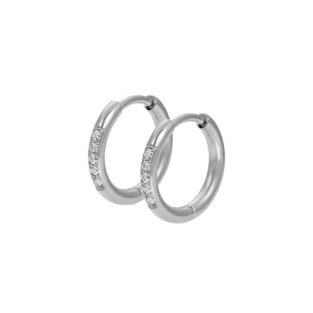 iXXXi Ohrstecker CREOLE CRYSTAL silber