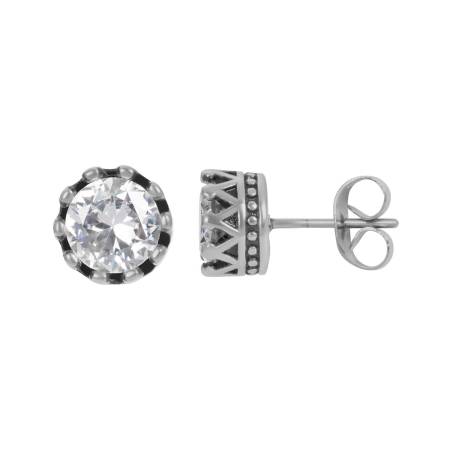 iXXXi Ohrstecker CROWN silber