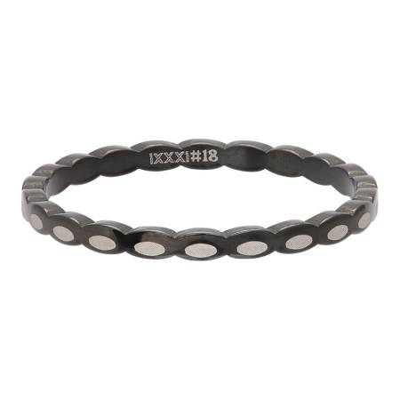 iXXXi Füllring OVAL SHAPE schwarz - 2 mm