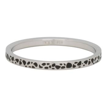 iXXXi Füllring SPOTS silber / schwarz - 2 mm