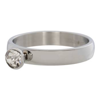 iXXXi Füllring 1 KRISTALL ZIRKONIA RING silber weiß - 4 mm
