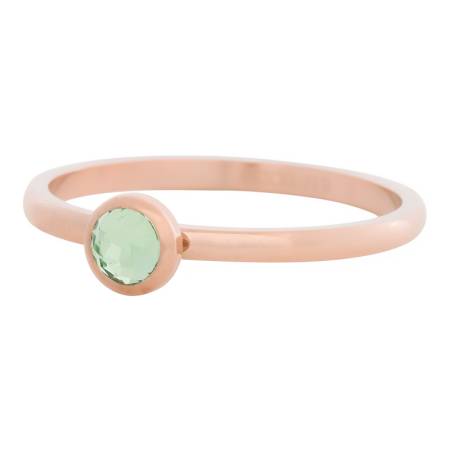 iXXXi Füllring 1 Kristall grün Ø 6 mm rosé - 2 mm