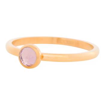 iXXXi Füllring 1 Kristall rosa Ø 6 mm gold - 2 mm