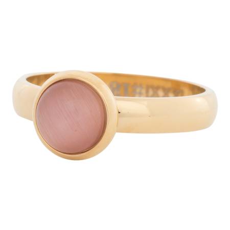 iXXXi Füllring 1 KATZENAUGE rosa Ø 10 mm gold - 4 mm