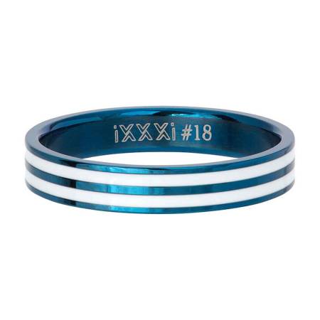 iXXXi Füllring DOUBLE LINE WHITE blau - 4 mm