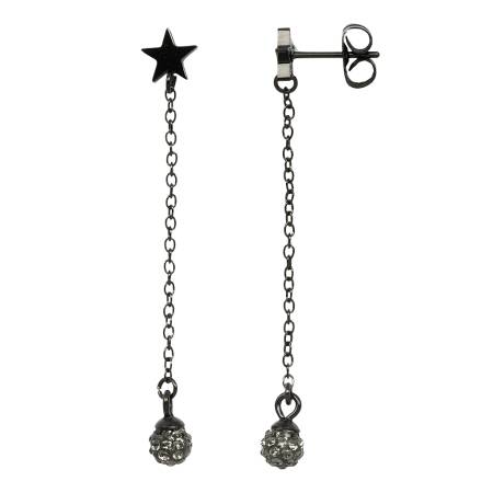 iXXXi Ohrringe WRECKINGBALL BLACKSTONE schwarz