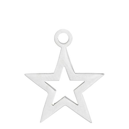 iXXXi Anhänger CHARM STERN offen silber