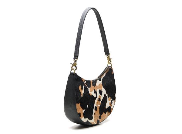 CHABO Handtasche CRAZY COW MULTI black brown white