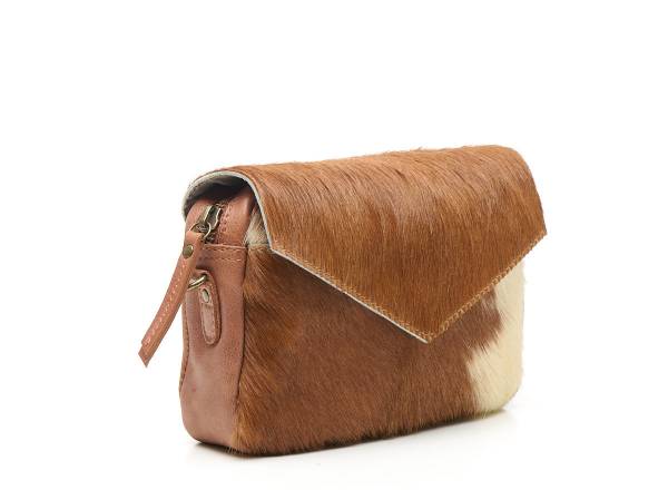 CHABO Handtasche RIO ROMY HAIR ON brown white
