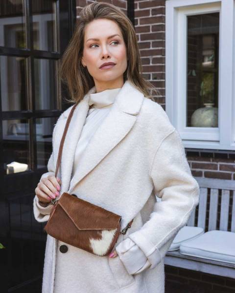 CHABO Handtasche RIO ROMY HAIR ON brown white