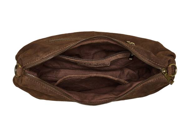 CHABO Handtasche SUEDE BOBBY BANANA cacao