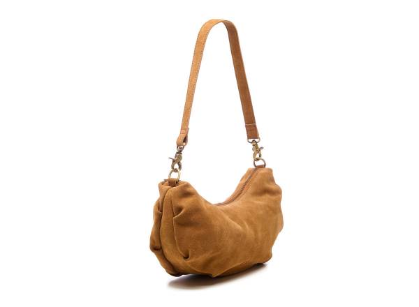 CHABO Handtasche SUEDE BOBBY BANANA light cognac