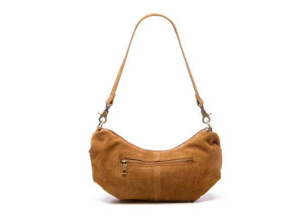 CHABO Handtasche SUEDE BOBBY BANANA light cognac
