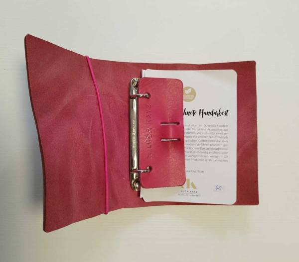 LUCA KAYZ Memo-Kalender DIN A6 Sinatra berry Band pink