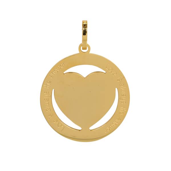 iXXXi Anhänger HERZ gold - Ø 3,5 cm