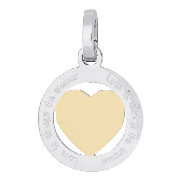 iXXXi Anhänger HERZ silber gold - Ø 2,2 cm