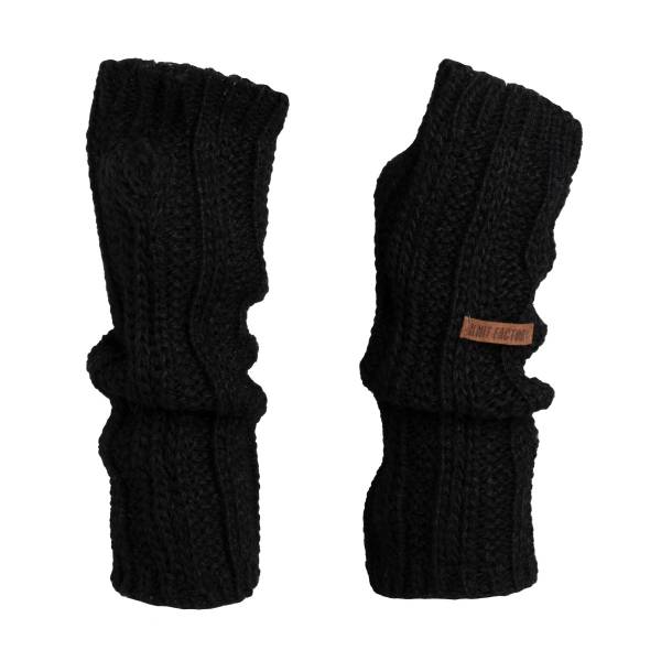 KNIT FACTORY Handstulpen NICA schwarz