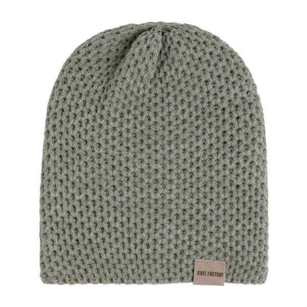 KNIT FACTORY Beanie ENYA urban green