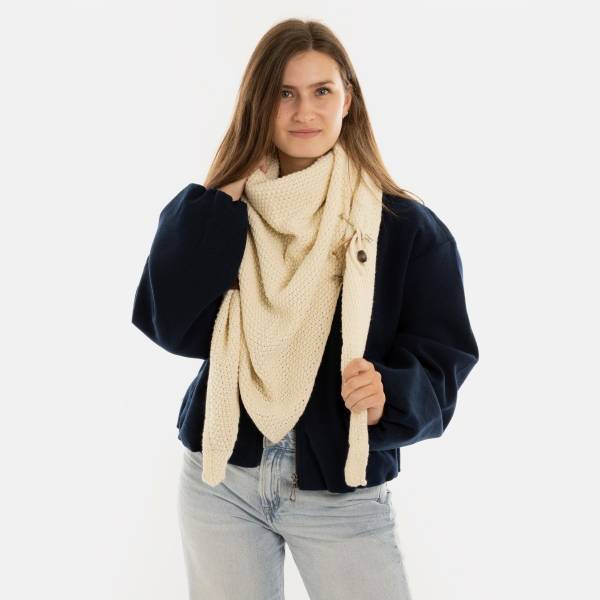 KNIT FACTORY Umhängetuch COCO off white