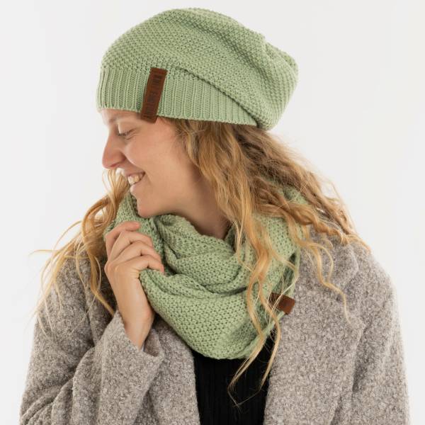 KNIT FACTORY Beanie COCO sage green