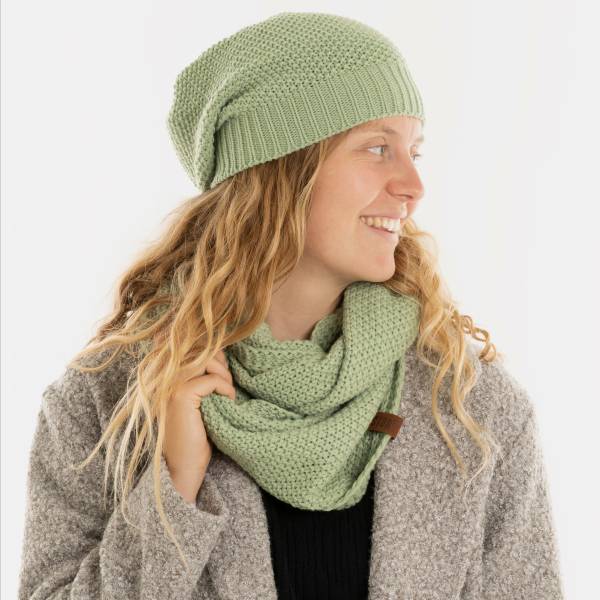 KNIT FACTORY Beanie COCO sage green
