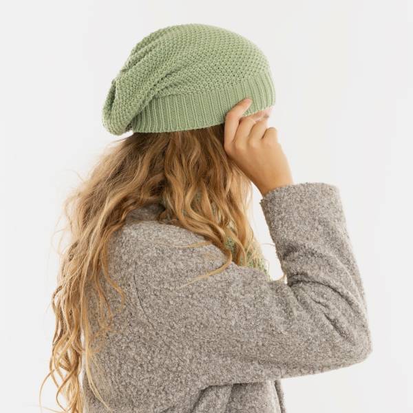 KNIT FACTORY Beanie COCO sage green
