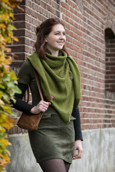 KNIT FACTORY Umhängetuch COCO weiß