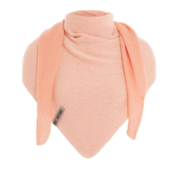 KNIT FACTORY Dreieckschal ELLA Ecru Apricot