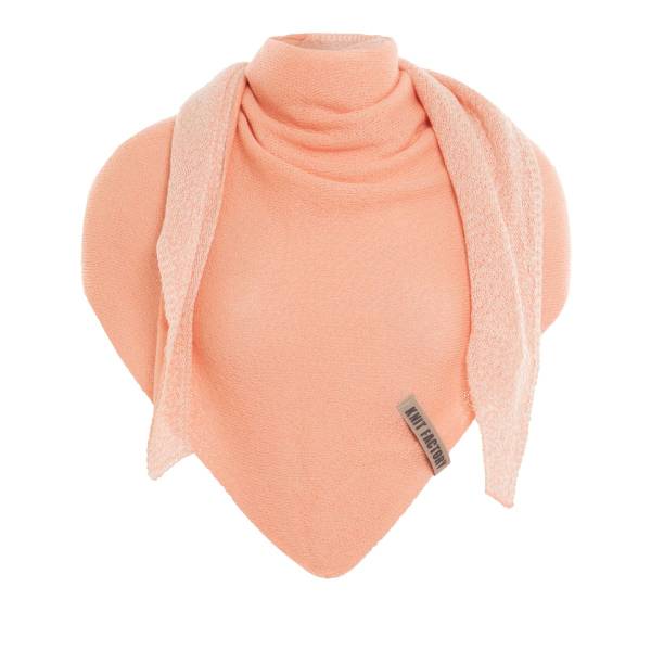 KNIT FACTORY Dreieckschal ELLA Ecru Apricot