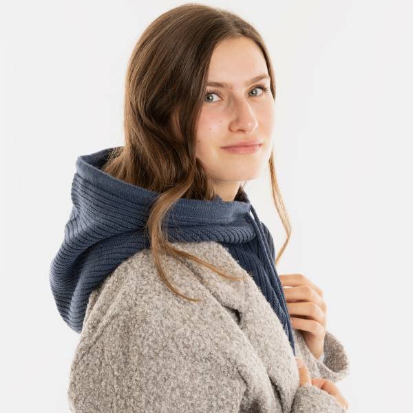 KNIT FACTORY Kapuzenschal EVY jeans