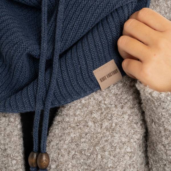 KNIT FACTORY Kapuzenschal EVY jeans