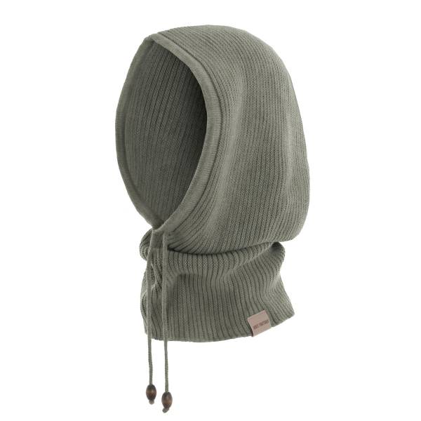 KNIT FACTORY Kapuzenschal EVY urban green