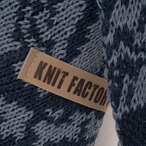 KNIT FACTORY Dreieckschal LEA jeans indigo