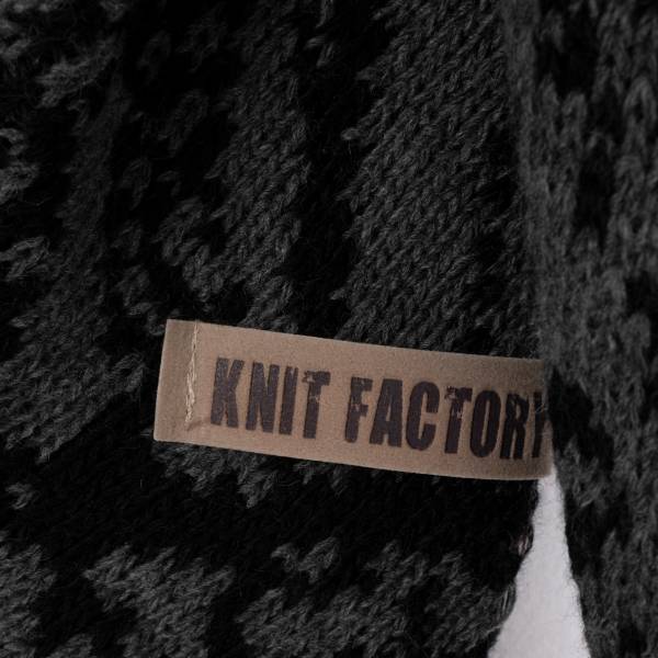 KNIT FACTORY Dreieckschal LEA schwarz anthrazit