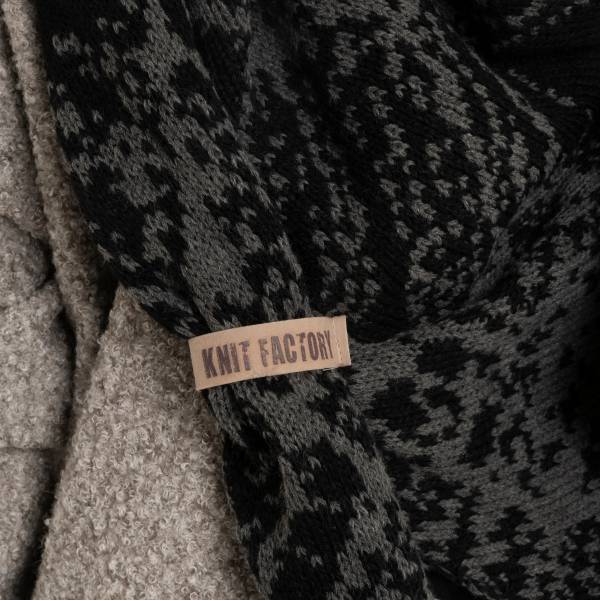 KNIT FACTORY Dreieckschal LEA schwarz anthrazit