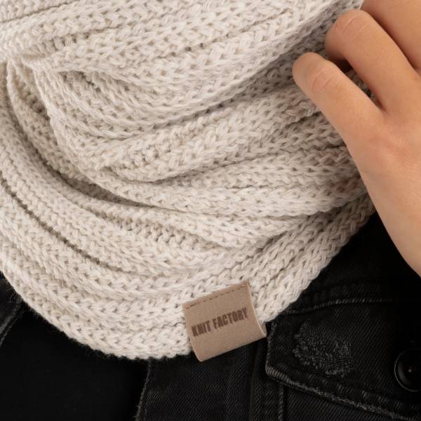 KNIT FACTORY Loop Schal NICA beige