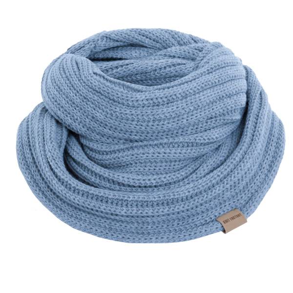 KNIT FACTORY Loop Schal NICA crystal blue