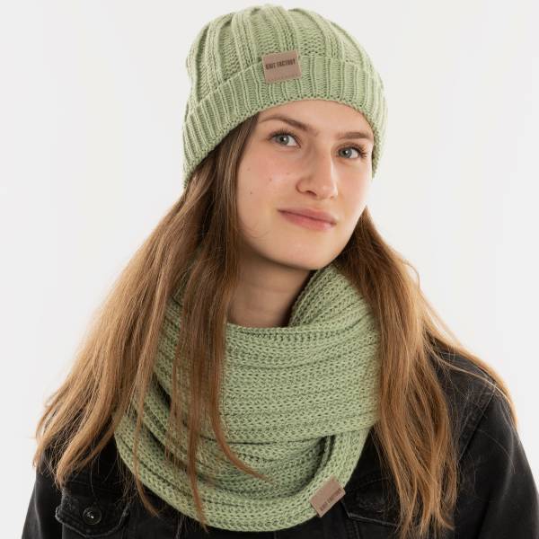KNIT FACTORY Loop Schal NICA sage green