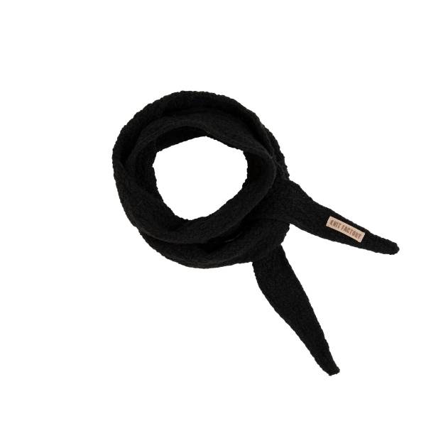KNIT FACTORY Mini Schal SANA schwarz