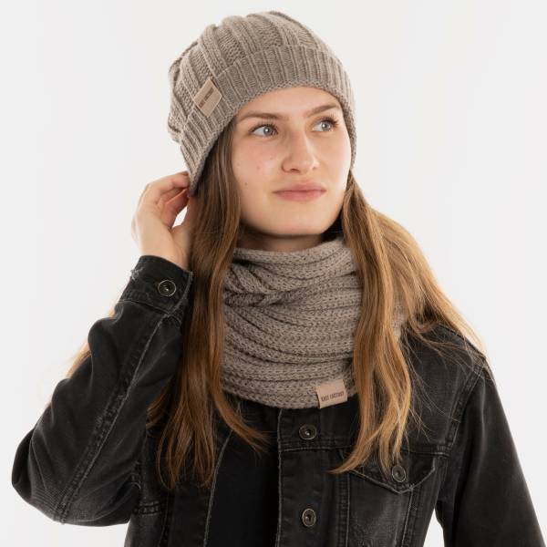 KNIT FACTORY Mütze NICA marron