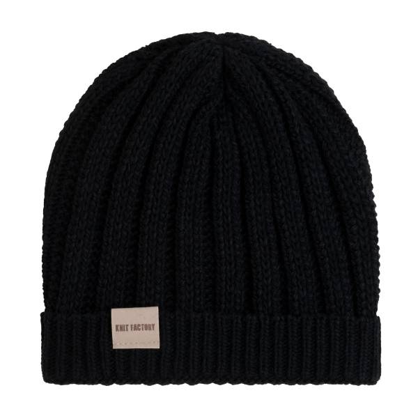 KNIT FACTORY Mütze NICA schwarz